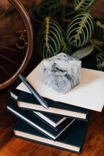 Load image into Gallery viewer, Gray Marble 'Just Breathe' Paperweight - MirthSlinger
