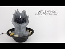 Load and play video in Gallery viewer, Lotus Hands Indoor Water Fountain