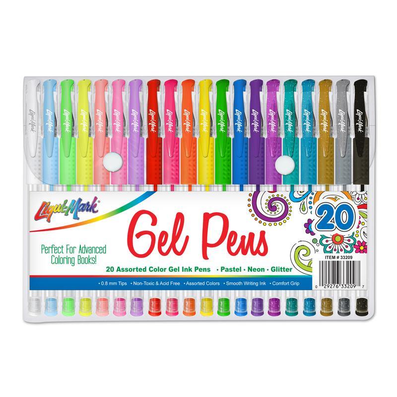 Liqui-Mark Colored Gel Pens - Pack of 20 - MirthSlinger