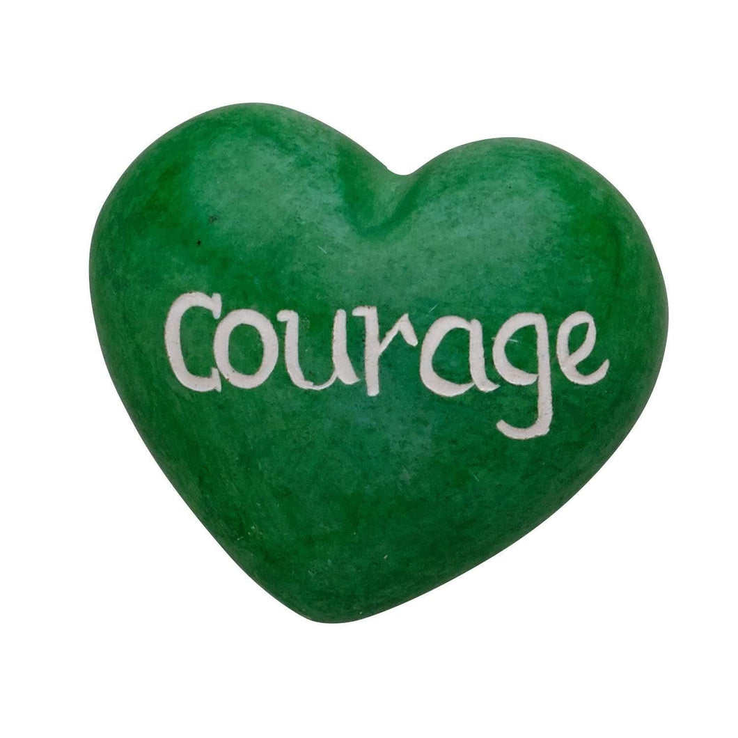 Kisii Stone Heart of Courage Paperweight - MirthSlinger
