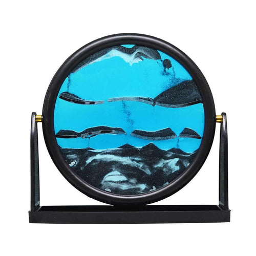 Round Blue Zen Sand Frame - MirthSlinger