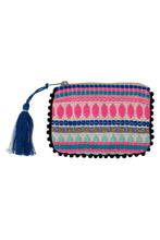 Load image into Gallery viewer, Happy Travels Pompom Purse - MirthSlinger
